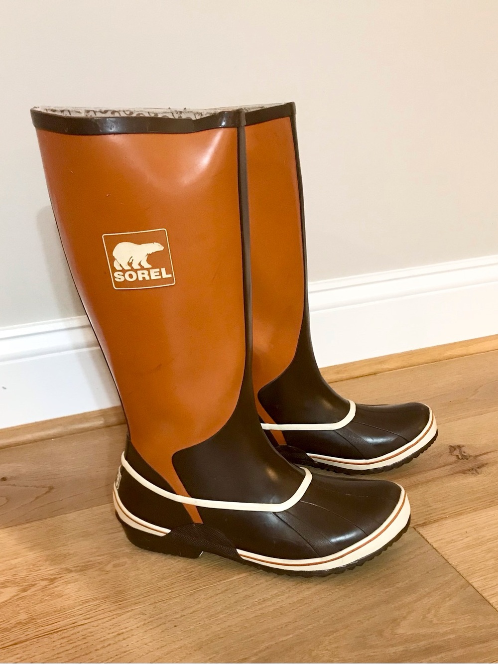 Sorel Sorellington Two-Tone Brown & Tan Waterproof Tall Boots